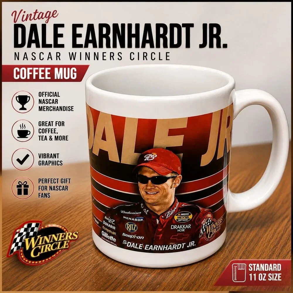 Vintage Dale Earnhardt Jr #8 NASCAR Winners Circle Coffee Mug DEI
